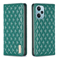 Custodia Portafoglio In Pelle Cover con Supporto B11F per Xiaomi Redmi Note 12 Turbo 5G Verde