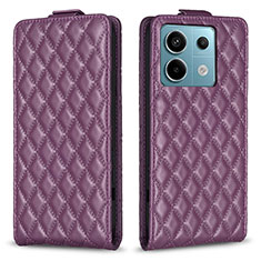 Custodia Portafoglio In Pelle Cover con Supporto B11F per Xiaomi Redmi Note 13 Pro 5G Viola