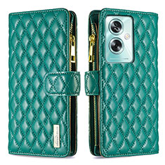 Custodia Portafoglio In Pelle Cover con Supporto B12F per Oppo A2 5G Verde