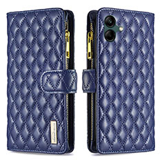 Custodia Portafoglio In Pelle Cover con Supporto B12F per Samsung Galaxy A04E Blu