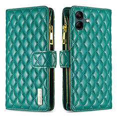 Custodia Portafoglio In Pelle Cover con Supporto B12F per Samsung Galaxy A05 Verde