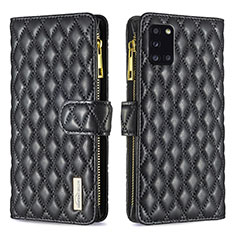 Custodia Portafoglio In Pelle Cover con Supporto B12F per Samsung Galaxy A31 Nero
