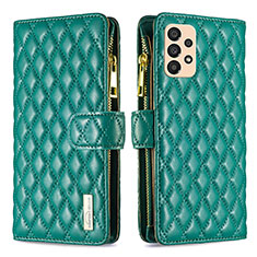 Custodia Portafoglio In Pelle Cover con Supporto B12F per Samsung Galaxy A33 5G Verde