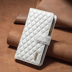 Custodia Portafoglio In Pelle Cover con Supporto B12F per Xiaomi Redmi Note 12 Explorer Bianco