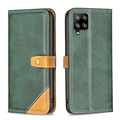 Custodia Portafoglio In Pelle Cover con Supporto B14F per Samsung Galaxy A42 5G Verde