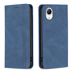 Custodia Portafoglio In Pelle Cover con Supporto B15F per Samsung Galaxy A23e 5G Blu