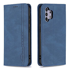 Custodia Portafoglio In Pelle Cover con Supporto B15F per Samsung Galaxy A32 5G Blu