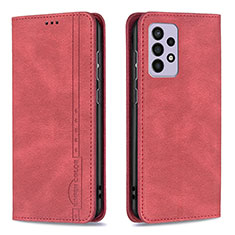 Custodia Portafoglio In Pelle Cover con Supporto B15F per Samsung Galaxy A33 5G Rosso