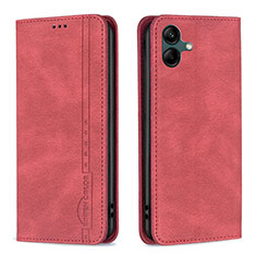 Custodia Portafoglio In Pelle Cover con Supporto B15F per Samsung Galaxy F14 5G Rosso