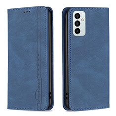 Custodia Portafoglio In Pelle Cover con Supporto B15F per Samsung Galaxy F23 5G Blu