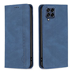 Custodia Portafoglio In Pelle Cover con Supporto B15F per Samsung Galaxy M53 5G Blu