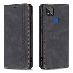 Custodia Portafoglio In Pelle Cover con Supporto B15F per Xiaomi Redmi 9C NFC Nero