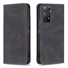 Custodia Portafoglio In Pelle Cover con Supporto B15F per Xiaomi Redmi Note 11 Pro 5G Nero