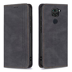 Custodia Portafoglio In Pelle Cover con Supporto B15F per Xiaomi Redmi Note 9 Nero