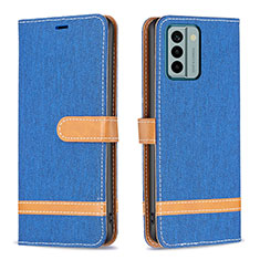 Custodia Portafoglio In Pelle Cover con Supporto B16F per Nokia G22 Blu