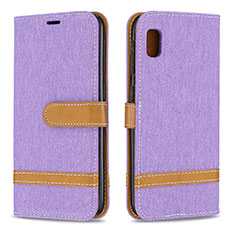 Custodia Portafoglio In Pelle Cover con Supporto B16F per Samsung Galaxy A10e Lavanda