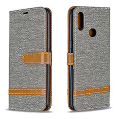 Custodia Portafoglio In Pelle Cover con Supporto B16F per Samsung Galaxy A10s Grigio