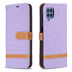 Custodia Portafoglio In Pelle Cover con Supporto B16F per Samsung Galaxy M32 4G Lavanda