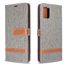 Custodia Portafoglio In Pelle Cover con Supporto B16F per Samsung Galaxy M40S Grigio