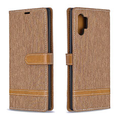 Custodia Portafoglio In Pelle Cover con Supporto B16F per Samsung Galaxy Note 10 Plus 5G Oro