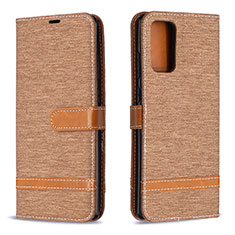 Custodia Portafoglio In Pelle Cover con Supporto B16F per Samsung Galaxy Note 20 5G Oro