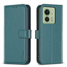 Custodia Portafoglio In Pelle Cover con Supporto B17F per Motorola Moto Edge (2023) 5G Verde