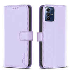 Custodia Portafoglio In Pelle Cover con Supporto B17F per Motorola Moto G Play (2023) Lavanda