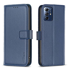 Custodia Portafoglio In Pelle Cover con Supporto B17F per Motorola Moto G Play Gen 2 Blu