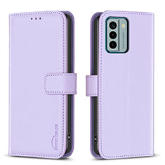 Custodia Portafoglio In Pelle Cover con Supporto B17F per Nokia G22 Lavanda