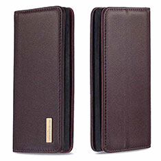 Custodia Portafoglio In Pelle Cover con Supporto B17F per Samsung Galaxy Note 10 5G Marrone