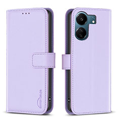 Custodia Portafoglio In Pelle Cover con Supporto B17F per Xiaomi Poco C65 Lavanda