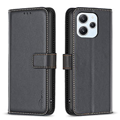 Custodia Portafoglio In Pelle Cover con Supporto B17F per Xiaomi Redmi 12 4G Nero