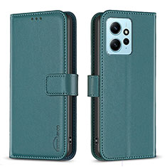 Custodia Portafoglio In Pelle Cover con Supporto B17F per Xiaomi Redmi Note 12 4G Verde