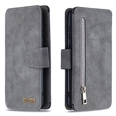 Custodia Portafoglio In Pelle Cover con Supporto B18F per Samsung Galaxy M60s Grigio