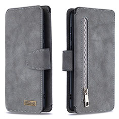 Custodia Portafoglio In Pelle Cover con Supporto B18F per Samsung Galaxy Note 10 Lite Grigio