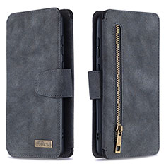 Custodia Portafoglio In Pelle Cover con Supporto B18F per Samsung Galaxy Note 10 Lite Nero