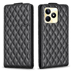 Custodia Portafoglio In Pelle Cover con Supporto B19F per Realme Narzo N53 Nero