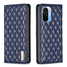 Custodia Portafoglio In Pelle Cover con Supporto B19F per Xiaomi Mi 11X Pro 5G Blu