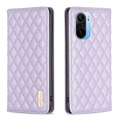 Custodia Portafoglio In Pelle Cover con Supporto B19F per Xiaomi Mi 11X Pro 5G Viola