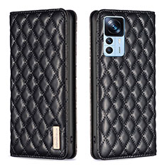 Custodia Portafoglio In Pelle Cover con Supporto B19F per Xiaomi Mi 12T Pro 5G Nero