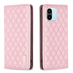 Custodia Portafoglio In Pelle Cover con Supporto B19F per Xiaomi Poco C51 Oro Rosa