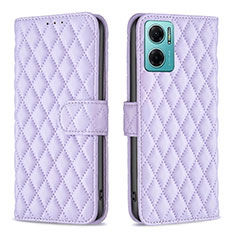 Custodia Portafoglio In Pelle Cover con Supporto B19F per Xiaomi Redmi 10 5G Viola