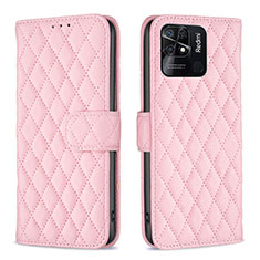 Custodia Portafoglio In Pelle Cover con Supporto B19F per Xiaomi Redmi 10C 4G Oro Rosa