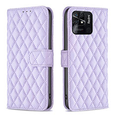 Custodia Portafoglio In Pelle Cover con Supporto B19F per Xiaomi Redmi 10C 4G Viola