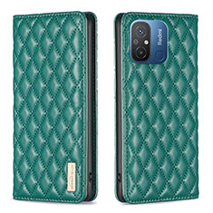 Custodia Portafoglio In Pelle Cover con Supporto B19F per Xiaomi Redmi 11A 4G Verde