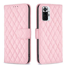 Custodia Portafoglio In Pelle Cover con Supporto B19F per Xiaomi Redmi Note 10 Pro 4G Oro Rosa