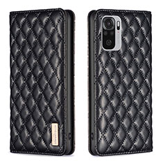 Custodia Portafoglio In Pelle Cover con Supporto B19F per Xiaomi Redmi Note 10S 4G Nero