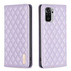 Custodia Portafoglio In Pelle Cover con Supporto B19F per Xiaomi Redmi Note 10S 4G Viola