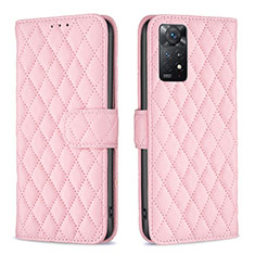 Custodia Portafoglio In Pelle Cover con Supporto B19F per Xiaomi Redmi Note 11 Pro 5G Oro Rosa