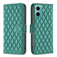 Custodia Portafoglio In Pelle Cover con Supporto B19F per Xiaomi Redmi Note 11E 5G Verde